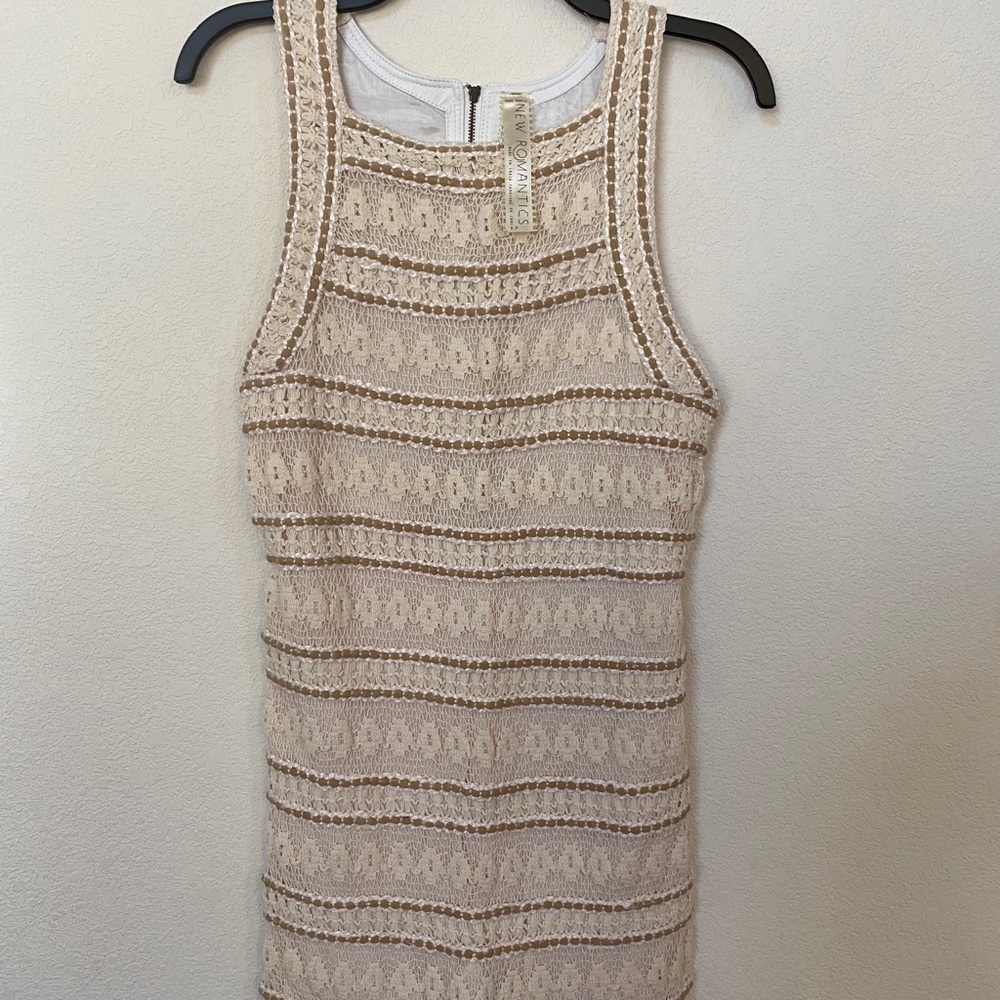 Free People Bodycon Crochet Mini Dress